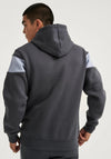 NICCE Mercury Stripe Hoodie, Anthracite & Heron Blue