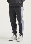 NICCE Mercury Stripe Joggers, Anthracite & Heron Blue