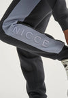 NICCE Mercury Stripe Joggers, Anthracite & Heron Blue