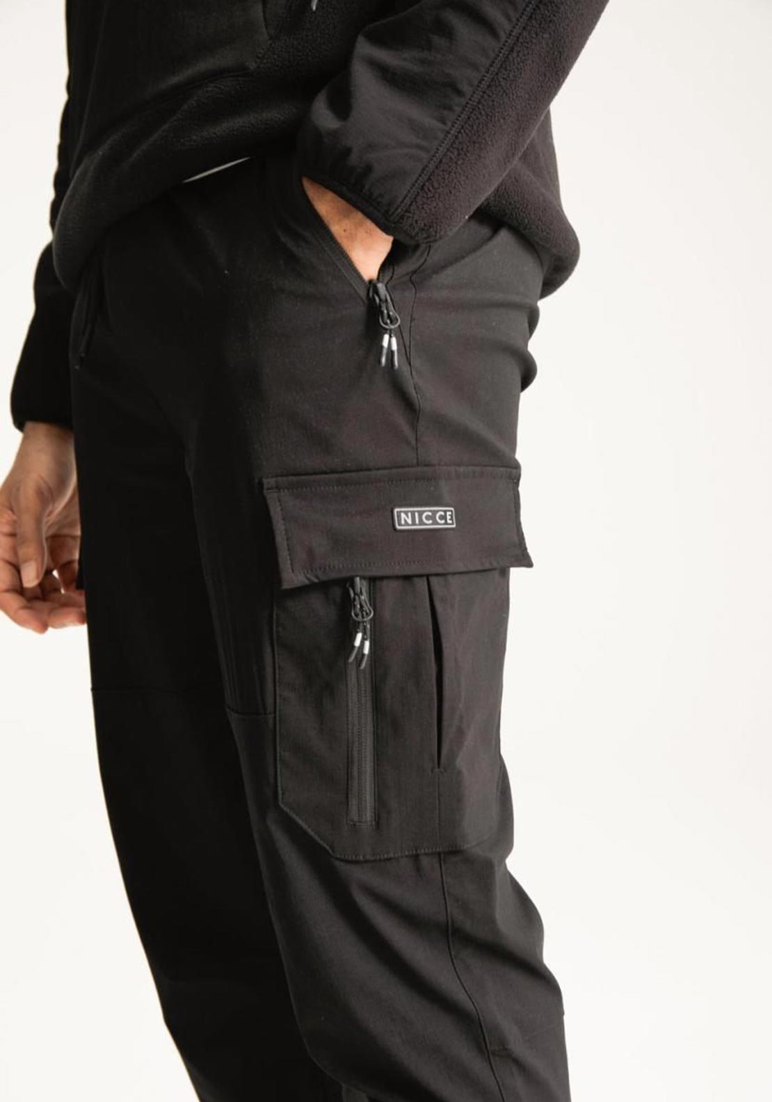 NICCE Shoreline Cargo Trousers, Black