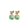 Dyrberg/Kern Nicola Earrings, Light Green & Gold