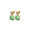 Dyrberg/Kern Nicola Earrings, Light Green & Gold