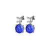 Dyrberg/Kern Nicola Earrings, Sapphire Blue & Silver