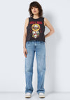 Noisy May Guns N’ Roses Print Tank Top, Black
