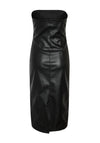 Noisy May Many PU Bandeau Midi Dress, Black