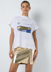 Noisy May Kim Graphic T Shirt, White
