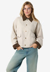 Noisy May Nora Corduroy Detail Jacket, Beige