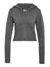 Noisy May Long Sleeve Zip Knit Cardigan, Grey