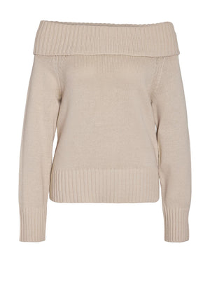Noisy May Lima Off The Shoulder Jumper, Beige
