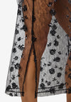 Noisy May Zigga Sheer Mesh Sequin Skirt, Black
