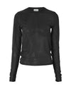Noisy May Judith Mesh Long Sleeve Top, Black
