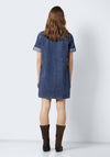 Noisy May Signe Mini Denim Dress, Medium Blue Denim