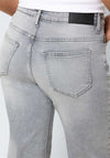 Noisy May Yolanda Wide Leg Jeans, Light Grey Denim