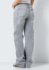 Noisy May Yolanda Wide Leg Jeans, Light Grey Denim