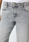 Noisy May Yolanda Wide Leg Jeans, Light Grey Denim