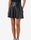 Noisy May Mandy Faux Leather Mini Skirt, Black