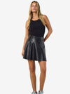 Noisy May Mandy Faux Leather Mini Skirt, Black