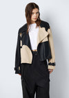 Noisy May Paula Colour Block Short Jacket, Black