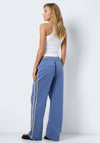 Noisy May Jess Side Stripe Trousers, Blue