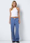 Noisy May Jess Side Stripe Trousers, Blue