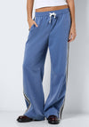 Noisy May Jess Side Stripe Trousers, Blue