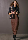 NU Denmark Viva Floral Pattern Jacket, Black Multi