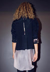 NU Denmark Viva Floral Pattern Jacket, Black Multi
