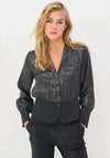 Nu Denmark Becca Shiny Shirt, Black