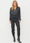 Nu Denmark Becca Shiny Shirt, Black