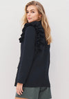 Nu Denmark Alina Frilled Double Breasted Blazer, Black