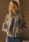 Nu Denmark Elyra Check Motif Jacket, Grey