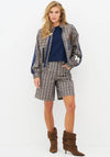 Nu Denmark Elyra Check Motif Jacket, Grey