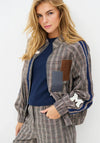 Nu Denmark Elyra Check Motif Jacket, Grey