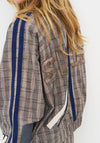 Nu Denmark Elyra Check Motif Jacket, Grey