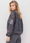Nu Denmark Ann Lace Bomber Jacket, Grey