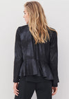 Nu Denmark Alisa Faux Suede Peplum Jacket, Black
