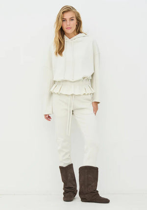 Nu Denmark Elasticated Waist Joggers, Off-White