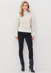 Nu Denmark Anja Sequin Chunky Knit Jumper, Beige