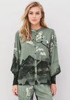 Nu Denmark Alli Art Print Shirt, Green