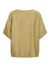 Nu Denmark Oversized Asymmetric V-Neck Blouse, Burnt Yellow