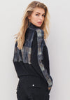 Nu Denmark Anna Knit Mix Half Zip Sweatshirt, Black