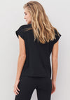 Nu Denmark Alise Embellished Angel T-Shirt, Black & Brown