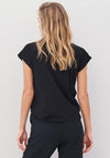 Nu Denmark Alise Embellished Angel T-Shirt, Black & Silver