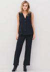 NU Denmark Alina Wide Fit Tailored Trousers, Black