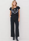 NU Denmark Alina Wide Fit Tailored Trousers, Black