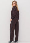 Nu Denmark Button Slim Leg Trousers, Brown