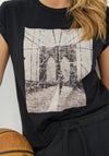 Nu Denmark Graphic Print Oversized T-Shirt, Black