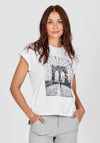Nu Denmark Graphic Print Oversized T-Shirt, White