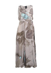 Nu Denmark Zenta Floral Wrap Maxi Dress, Grey