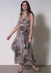 Nu Denmark Zenta Floral Wrap Maxi Dress, Grey